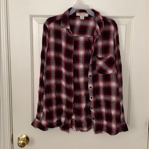 Plaid Shirt - Black/Red